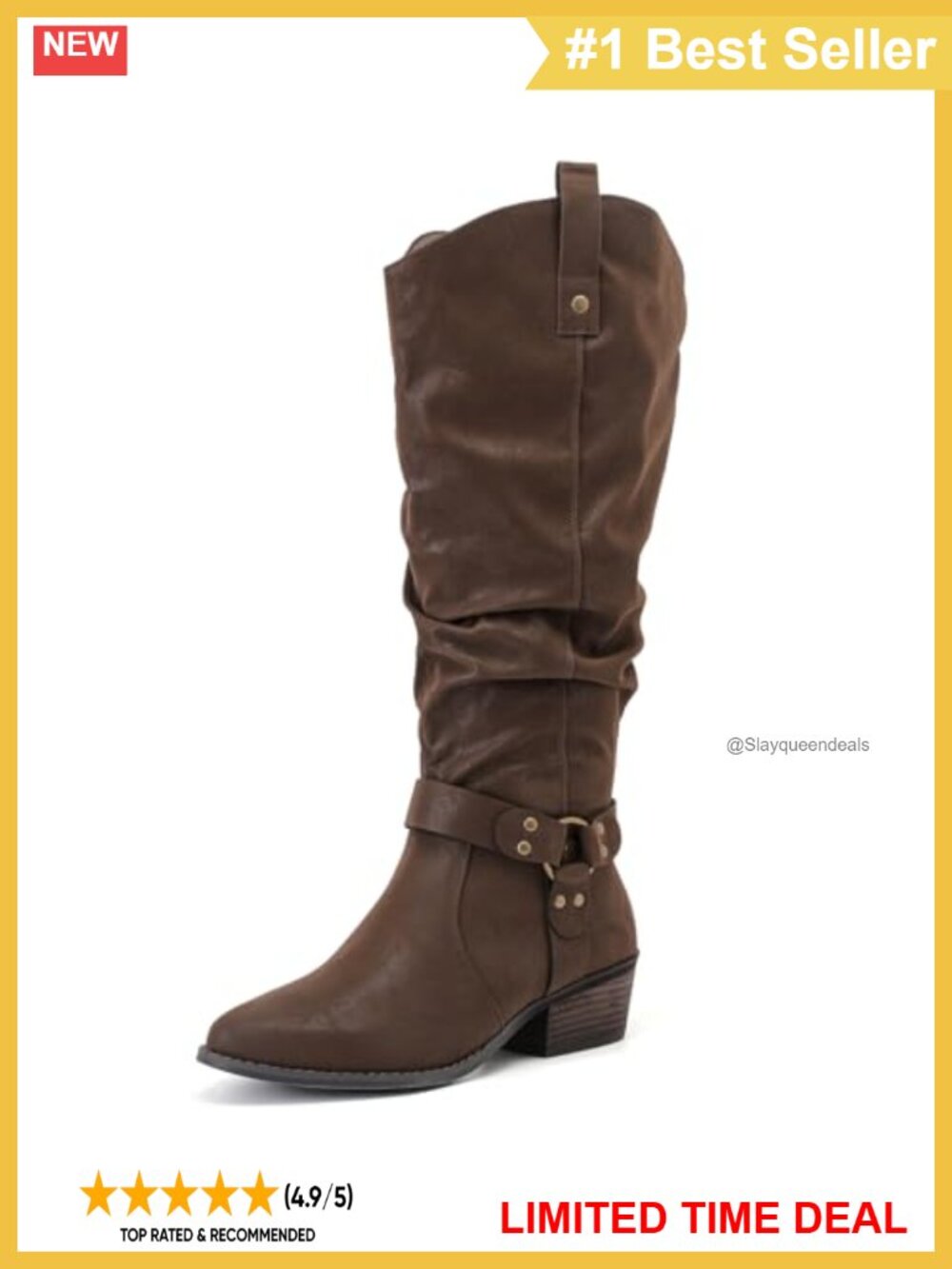 Extra Wide Calf Knee-High Faux Leather Boots Memory Foam